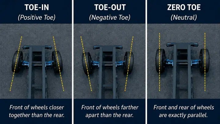 Toe wheel alignment