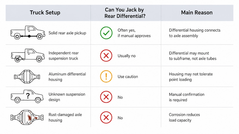 Is the Rear Differential a Safe Jacking Point rear differential Jacking guide