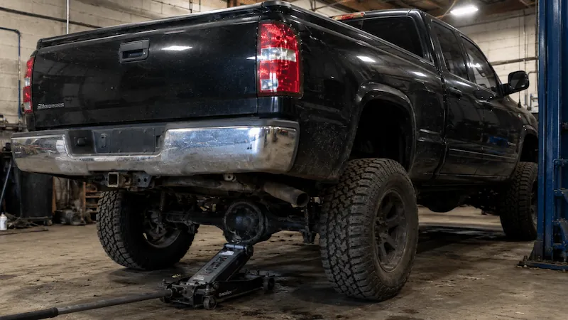 Can you jack up a truck by the rear differential