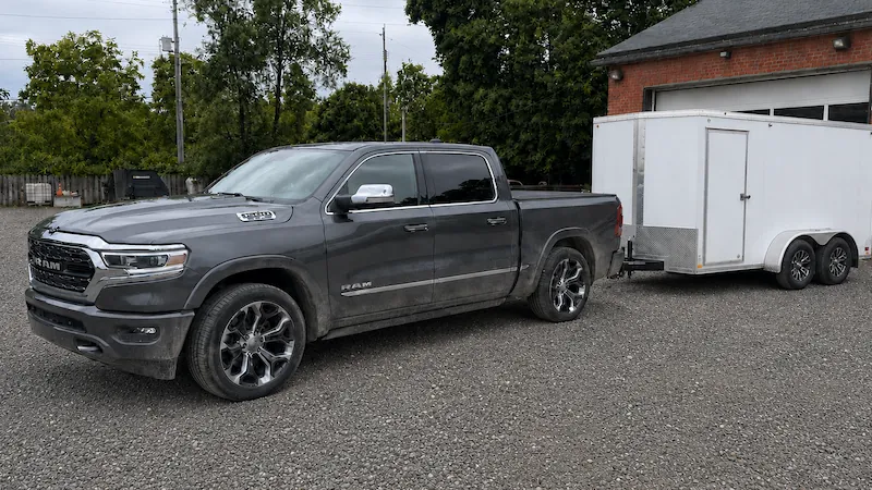 Air suspension for towing