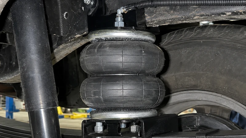 Air suspension helper air bags