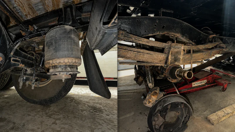 Air suspension vs Leaf spring
