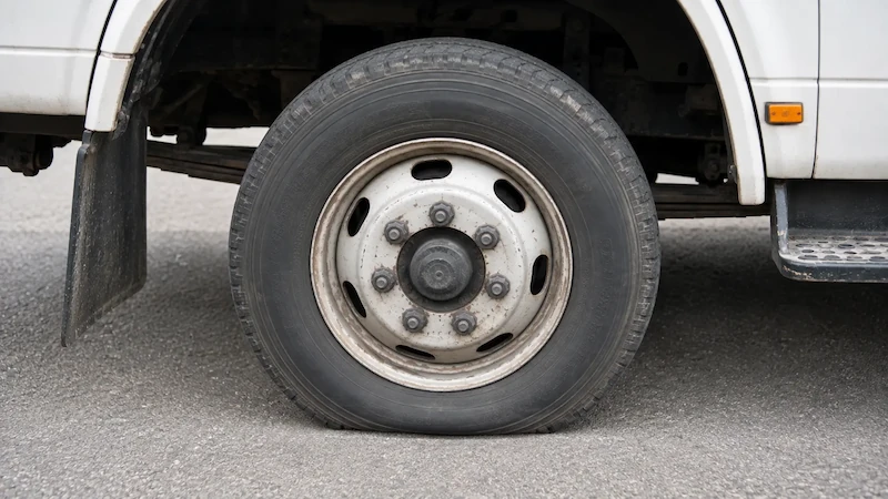 Truck tire low pressure