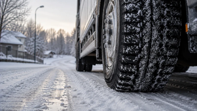 Truck tire pressure in cold