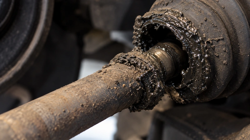 Truck broken front cv axle