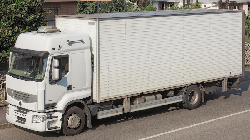 White box truck White box truck