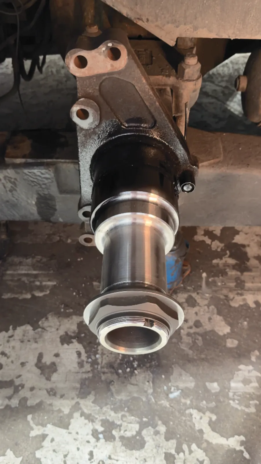 Axle spindle repair after